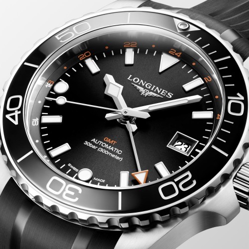 2025年新作アイテムが続々登場 Zegarek męski L3.790.4.56.9 GMT HydroConquest Longines 時計